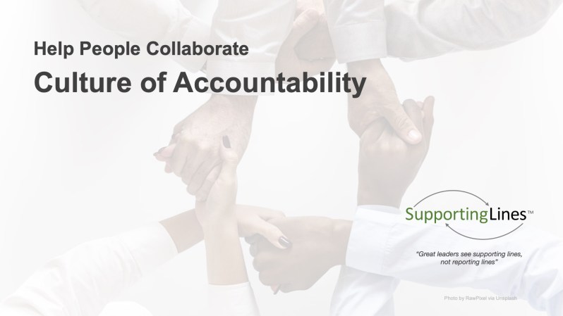 Hold people accountable - SupportingLines Institute